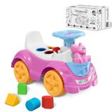 Carrinho Andador Infantil Totokinha Menina Com Boneca Elly Rosa