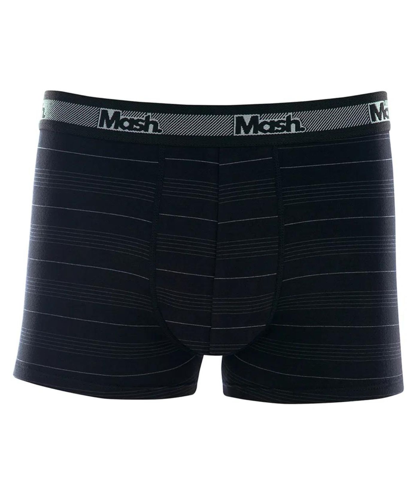 Cueca Boxer Cotton Listrada Mash Preto Gg