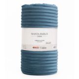 Manta Fleece Queen Tapetes Junior Azul Un