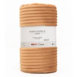 Manta Fleece Queen Tapetes Junior Bege Un