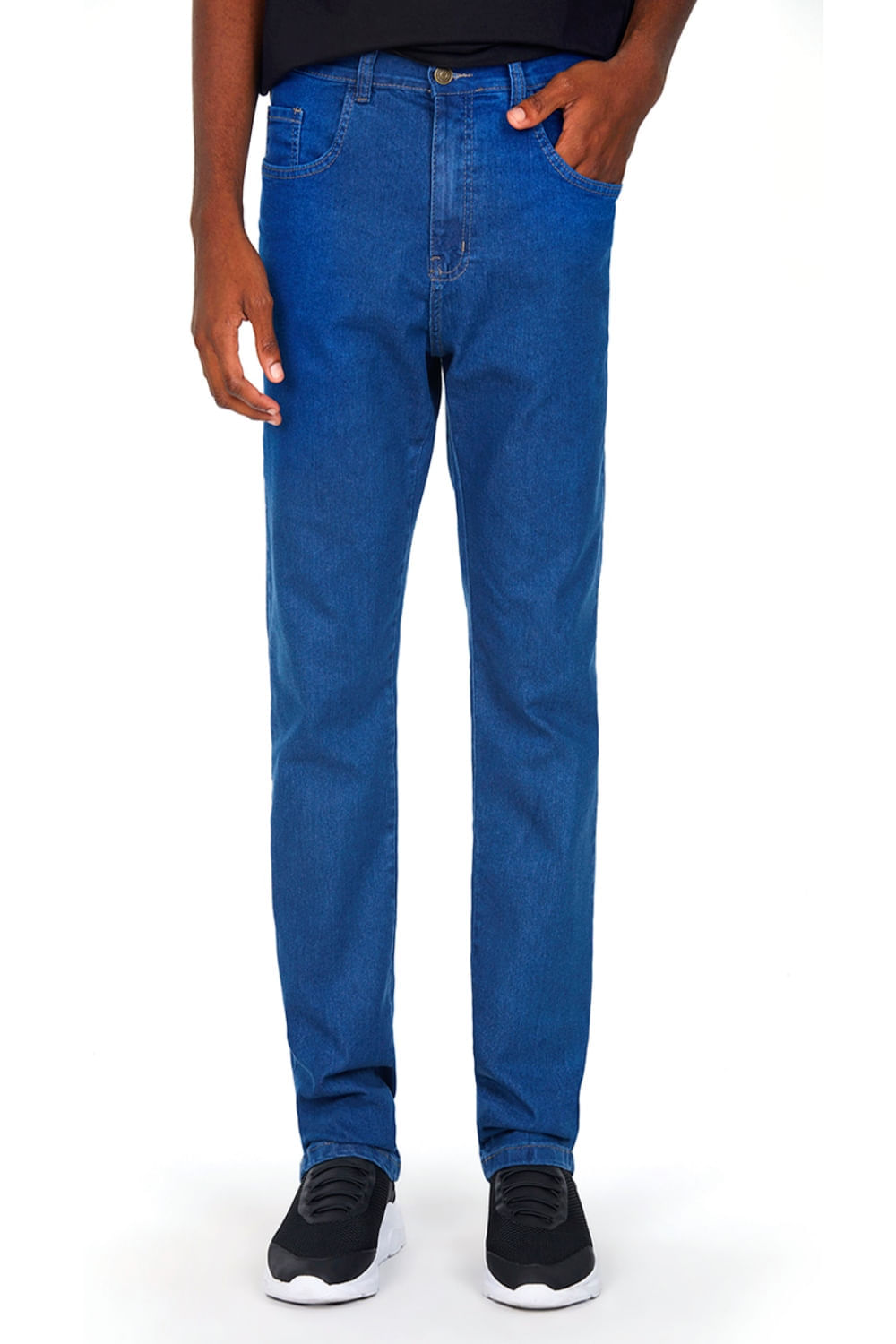 Calça Masculina Jeans Regular Regular Polo Wear Jeans Médio