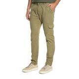 Calça Masculina Sarja Cargo Polo Wear Verde Médio