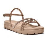 Papete Via Marte Napa Casual Ref 23-17203 Nude/ouro 039