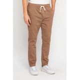 Calça Masculina Sarja Jogger Andrews Polo Wear Caqui