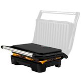 Grill Sanduicheira Mallory Chefpro 900w Black Inox Antiaderente Com Coletor Gordura