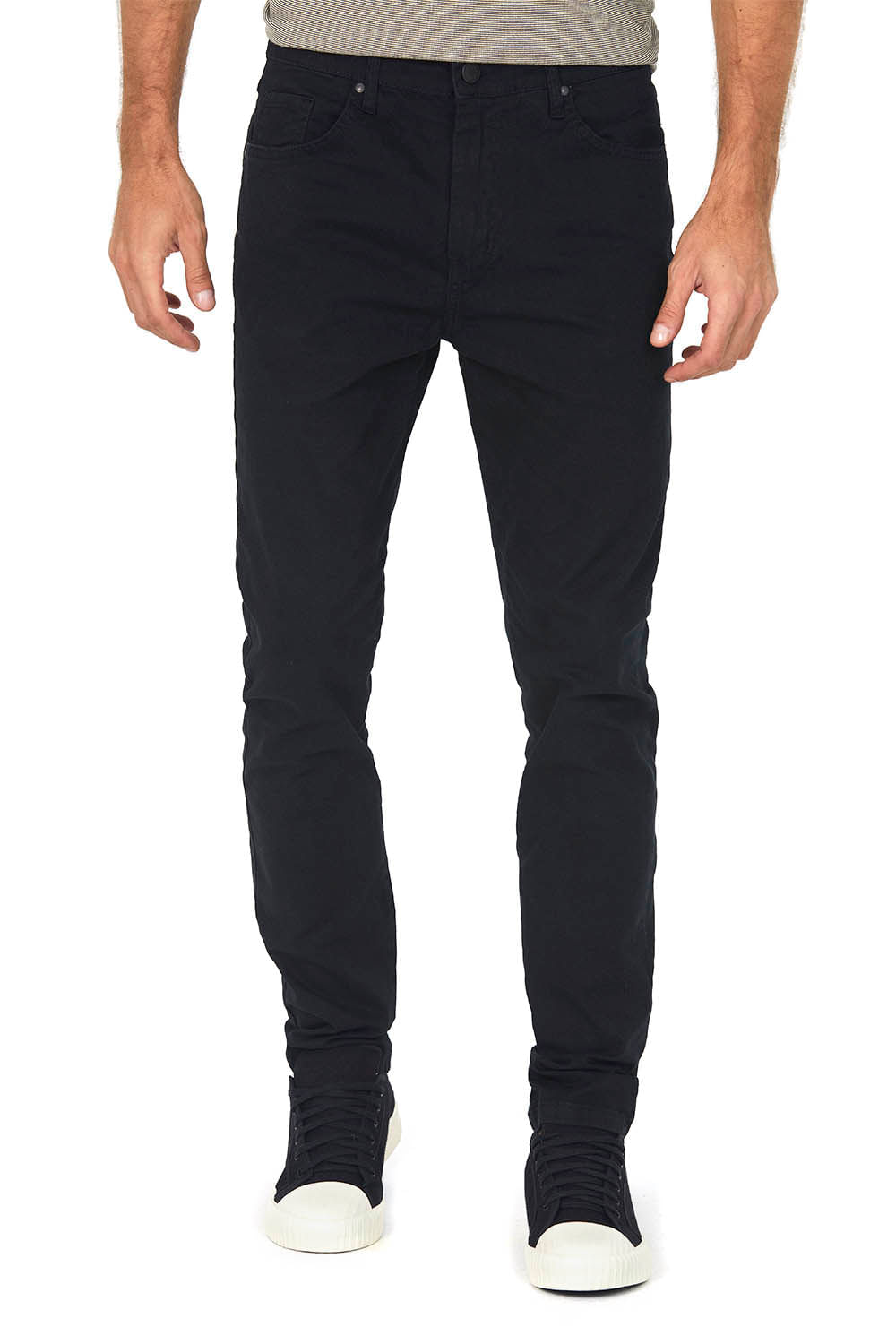 Calça Masculina Sarja Slim New Space Polo Wear Preto