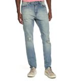 Calça Masculina Jeans Slim Puídos Polo Wear Jeans Claro