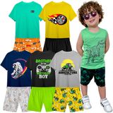 Kit 5 Conjuntos Infantil Menino 10 Peças Camisetas E Shorts - 6 - Sortido