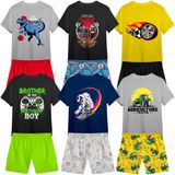 Kit 6 Conjuntos Infantil Menino 12 Peças Camisetas E Shorts - 10 - Sortido