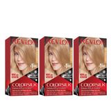 Cor De Cabelo Revlon Colorsilk 70 Medium Ash Blonde 130ml X3