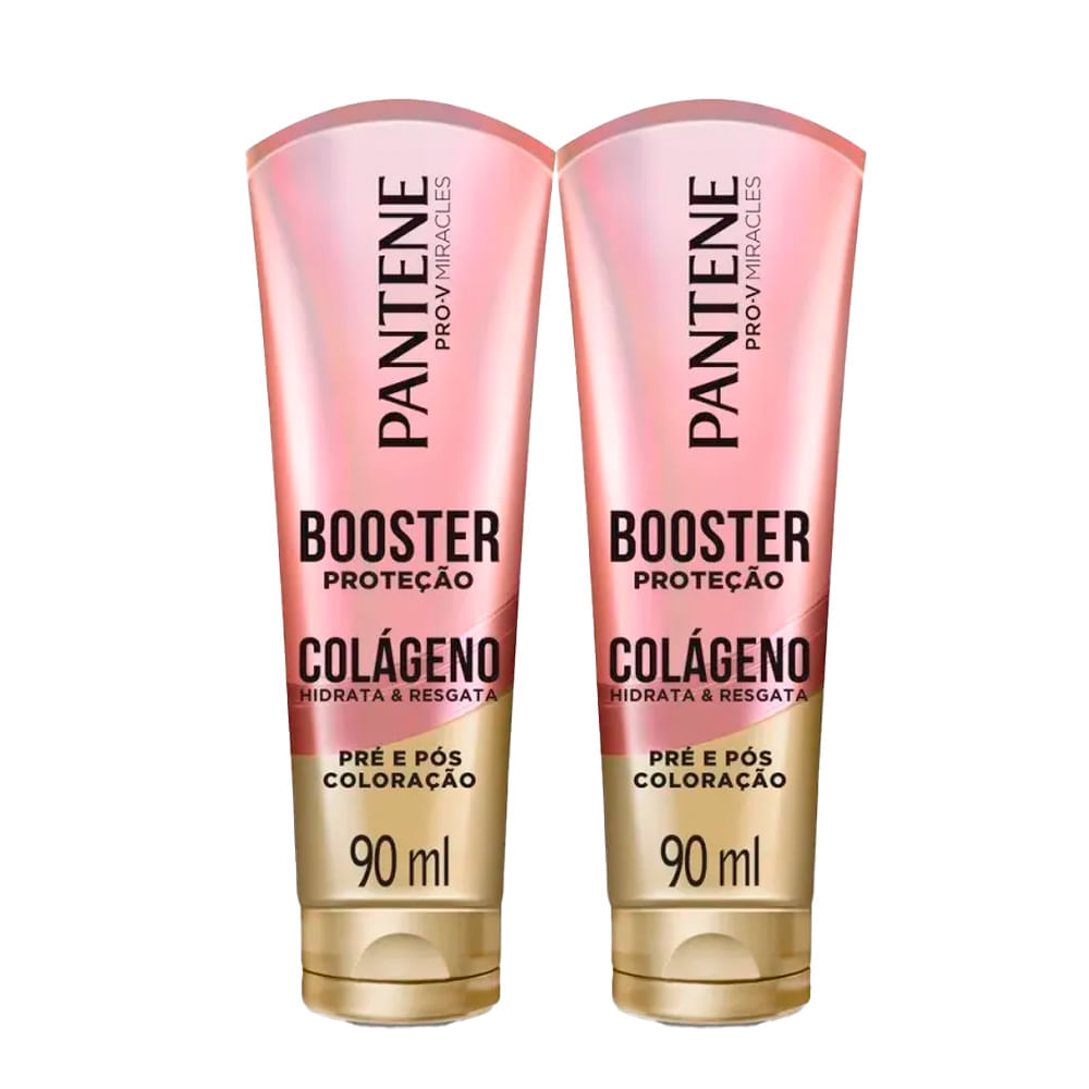 Kit Booster De Proteção Pantene Colágeno Pré E Pós Coloração 90ml - 2 Unidades