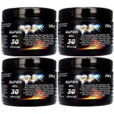 Kit 4 Super Gel 30 Ervas 250G Super Potencia Para Conforto