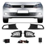 Kit Farol De Milha Novo Gol Voyage G6 2013 2014 Vw Neblina