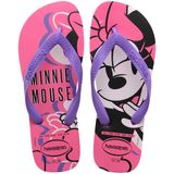 Chinelo Havaianas Feminino Top Disney Rosa E Azul 37/38