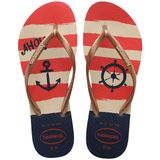 Chinelo Havaianas Feminino Slim Nautical Rose Gold 35/36