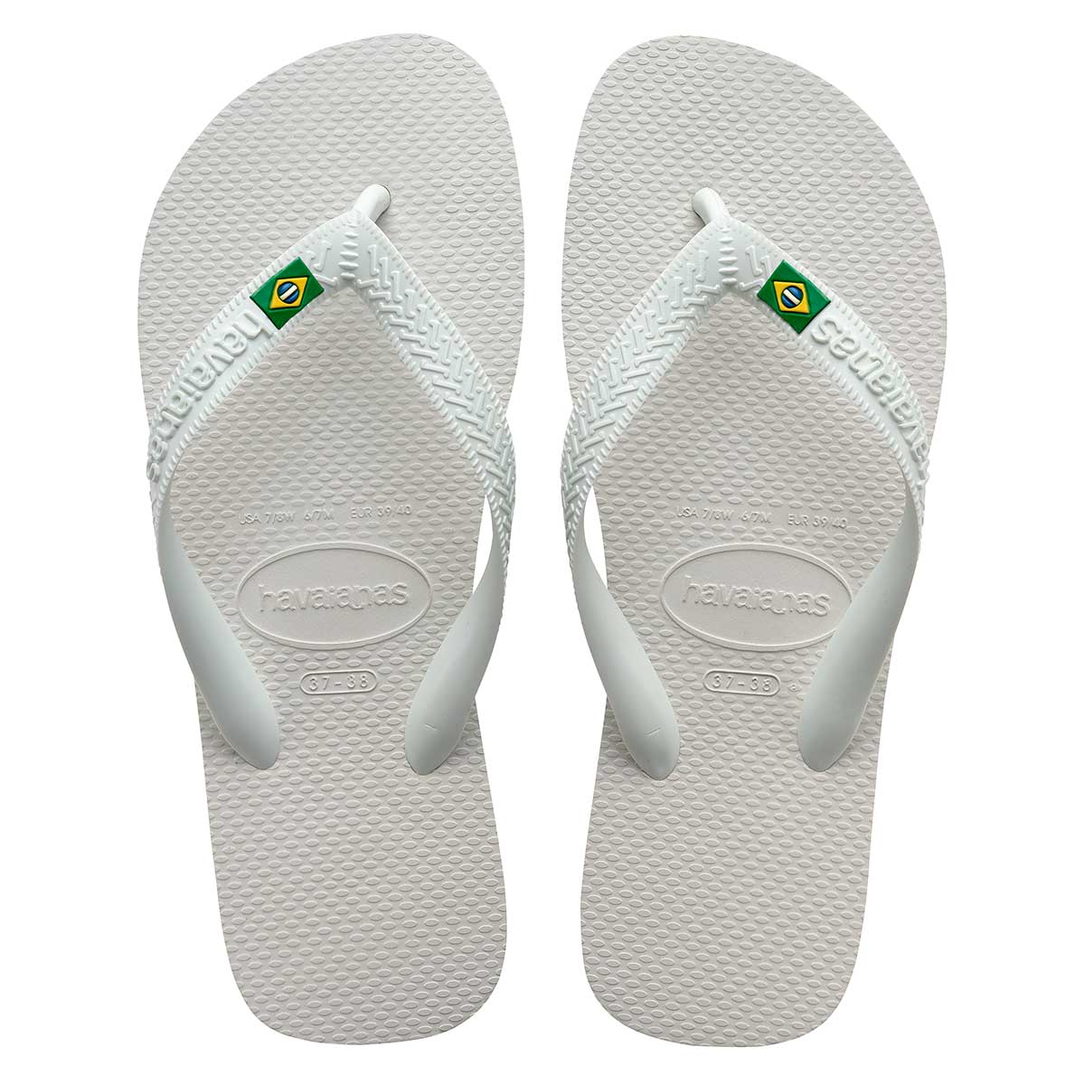 Chinelo Havaianas Feminino Brasil Branco 41/42