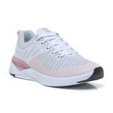 Tênis Esportivo Feminino Amortecedor Gel Academia Caminhada Branco/nude 38