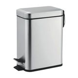 Lixeira de Inox com Pedal Quadrado Carrefour 5 L