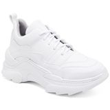Tênis Chunky Feminino Plataforma Conforto Dia A Dia Estilo Branco 35