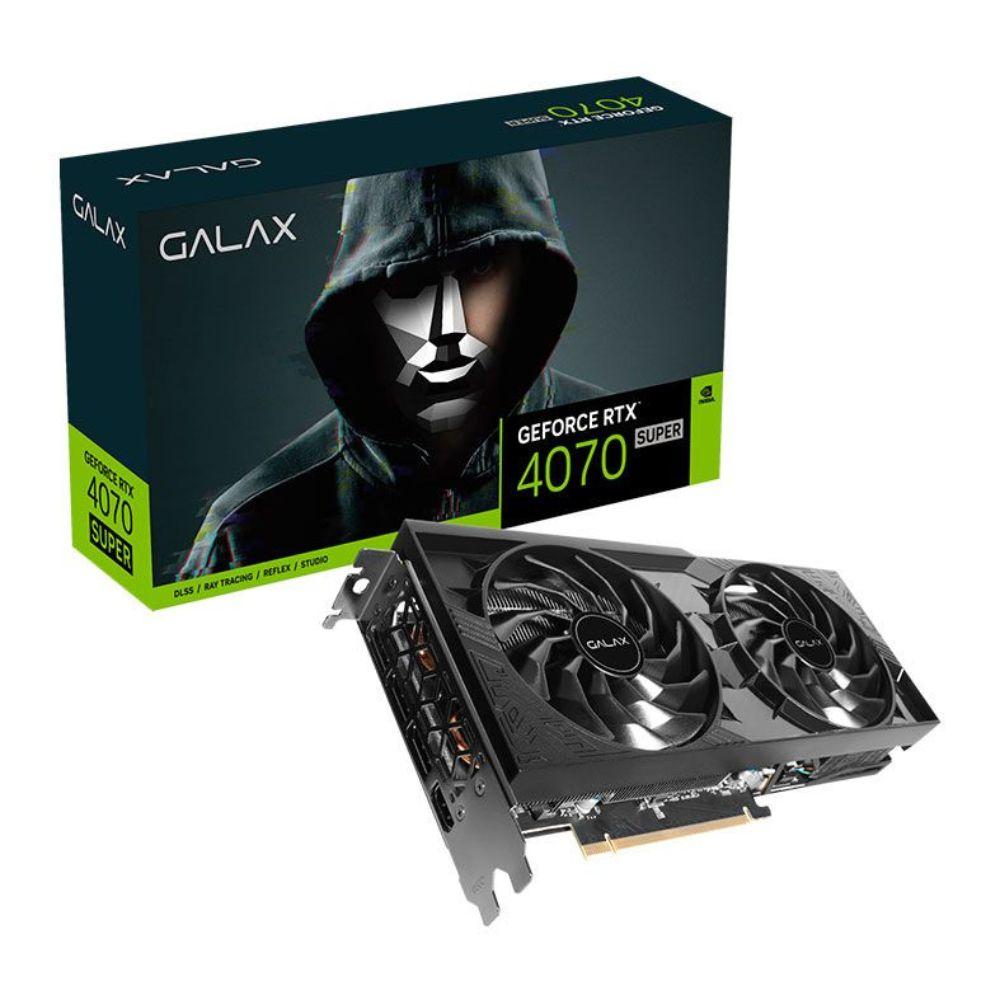 Placa De Vídeo Galax Geforce Rtx 4070 Super 1-click Oc 2x, 1