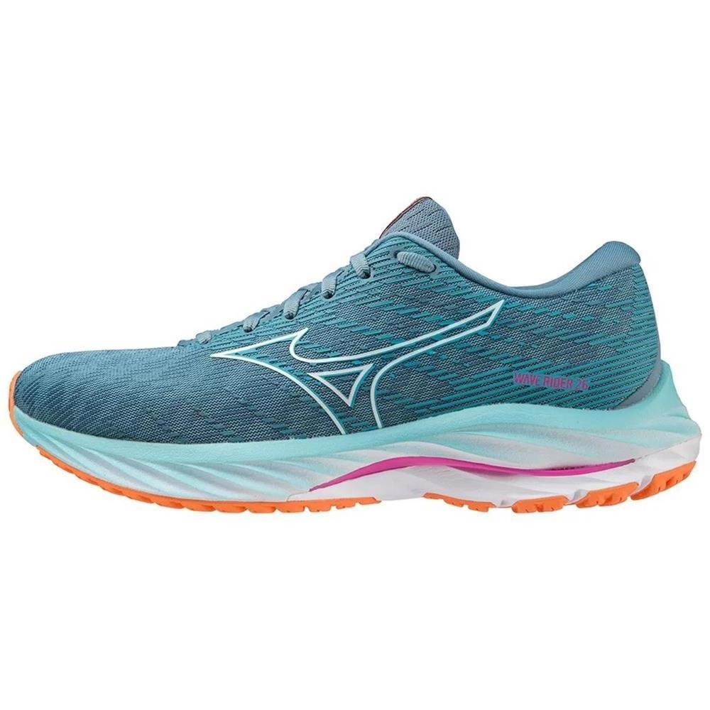 Tênis Corrida Mizuno Feminino Wave Rider 26 J1gc220353 Azul/verde 40