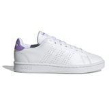 Tênis Casual Adidas Advantage Base Branco E Lilás Hr0320 - 36
