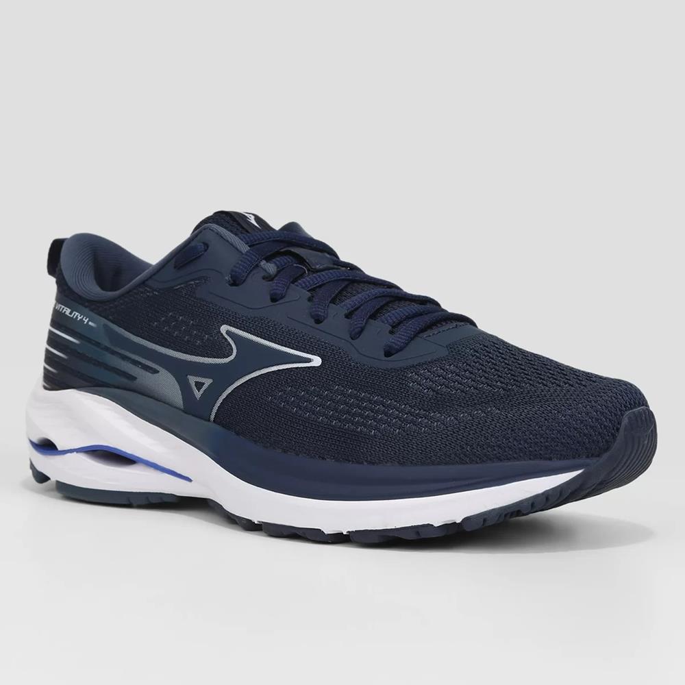 Tênis Mizuno Feminino Masculino Vitality 4 Running 101029029 Marinho/branco 38