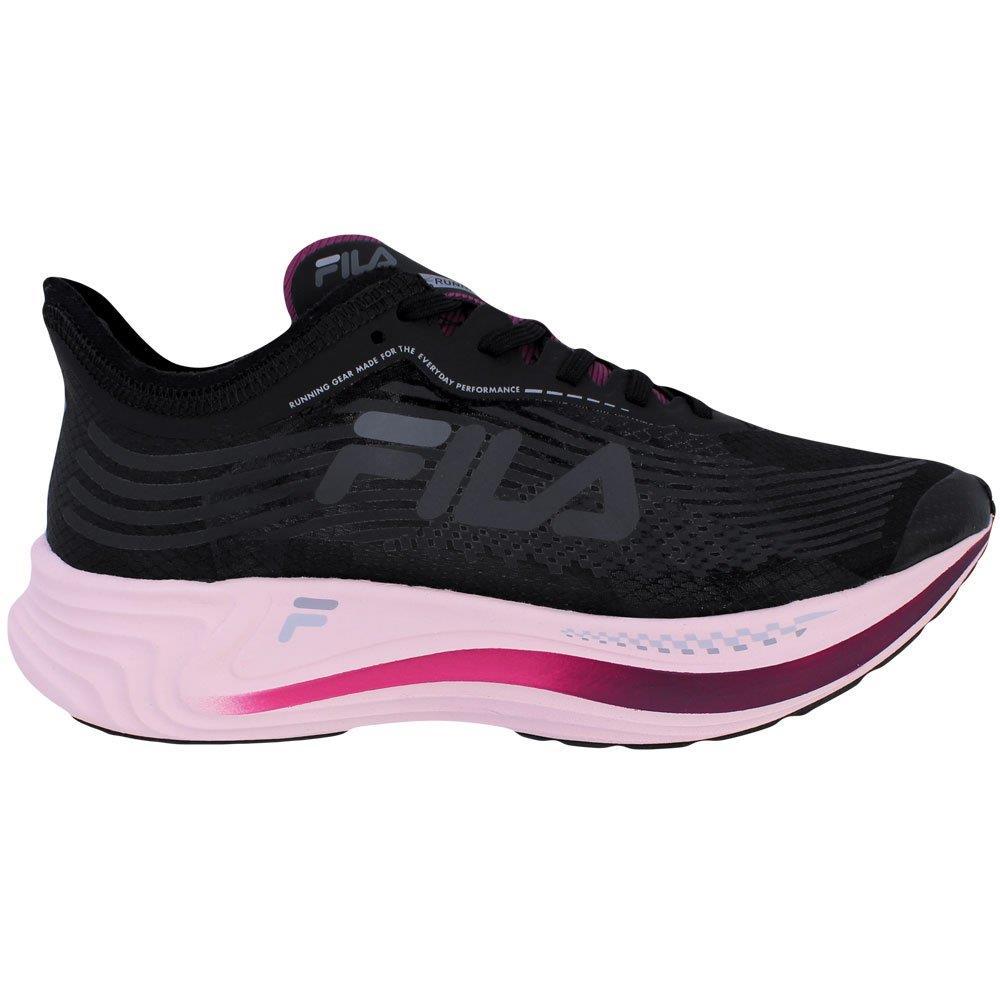 Tênis Academia Fila Feminino Racer Carbon 1092531 Preto/rosa/bordo 38