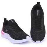 Tênis Feminino Esporte Amortecedor Gel Academia Conforto - Preto/rosa - 35