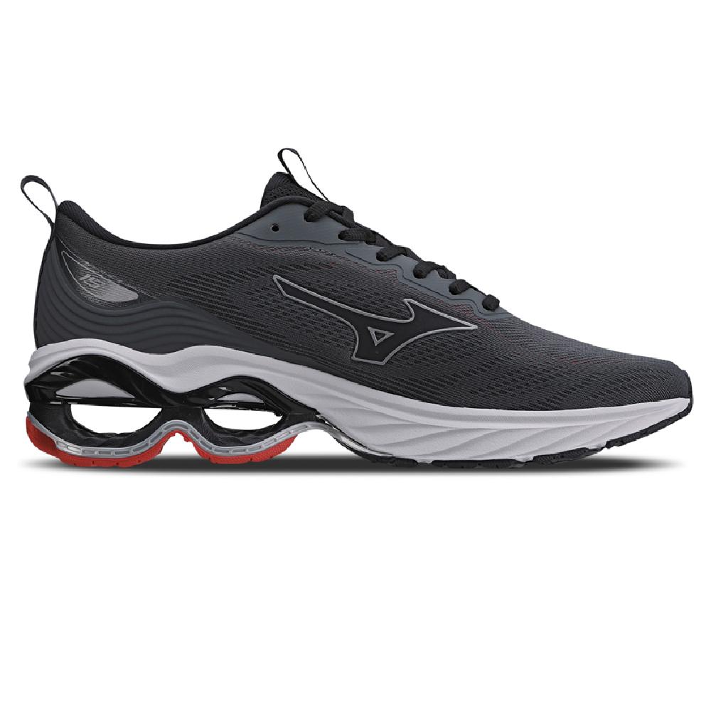 Tenis Mizuno Wave Frontier 15 Cinza/vermelho 041 - Carrefour