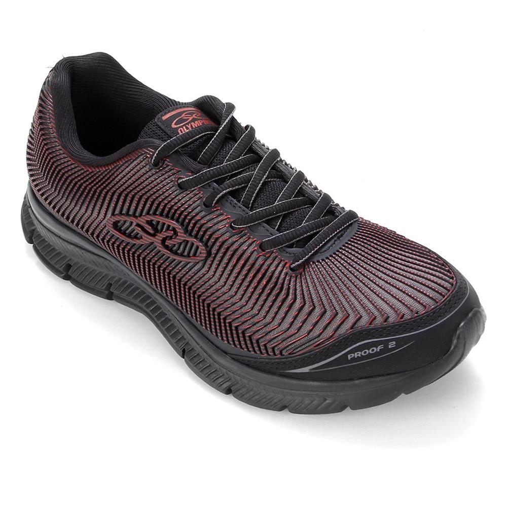 Tênis Running Olympikus Masculino Proof 114 Preto/vinho 43