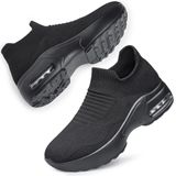 Mulheres Walking Shoes Meias Slip Em Malha Plataforma Air Cushion A