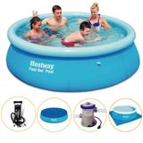 Kit Piscina Inflável Bestway 2.300ls Filtro Capa Bomba Forro 110v