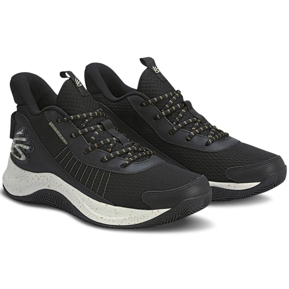 Tênis Under Armour Masculino Bask Curry 327 Running Corrida Preto 44