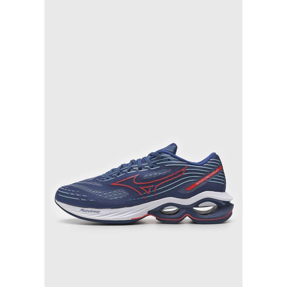 Tênis Running Mizuno Masculino Wave Creation 24 J1gc230101 Azul/vermelho 42