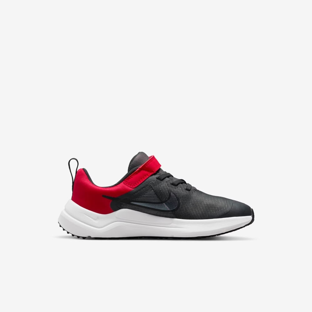 Tênis Nike Downshifter 12 Preto Vermelho-infantil