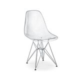 Cadeira Charles Eames Eiffel Policarbonato Transparente