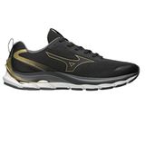 Tenis Mizuno Wave Dynasty 5 Masculino Preto/ouro 041
