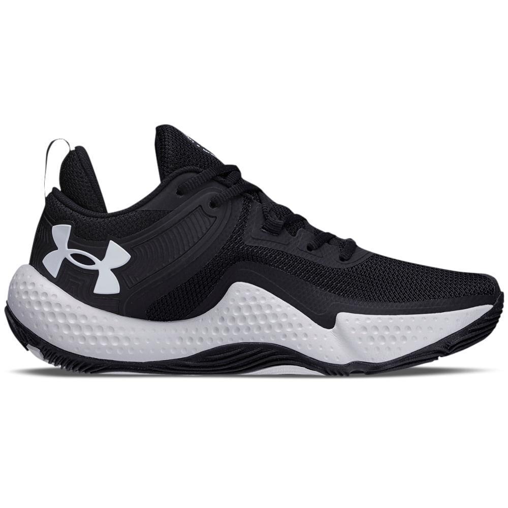 Tênis Under Armour Masculino Dagger 3027499 005 Basquete Cano Baixo Preto 44