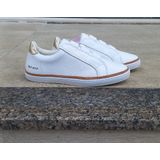 Tênis Feminino Em Couro 365 Days Parô Branco Dourado Verde
