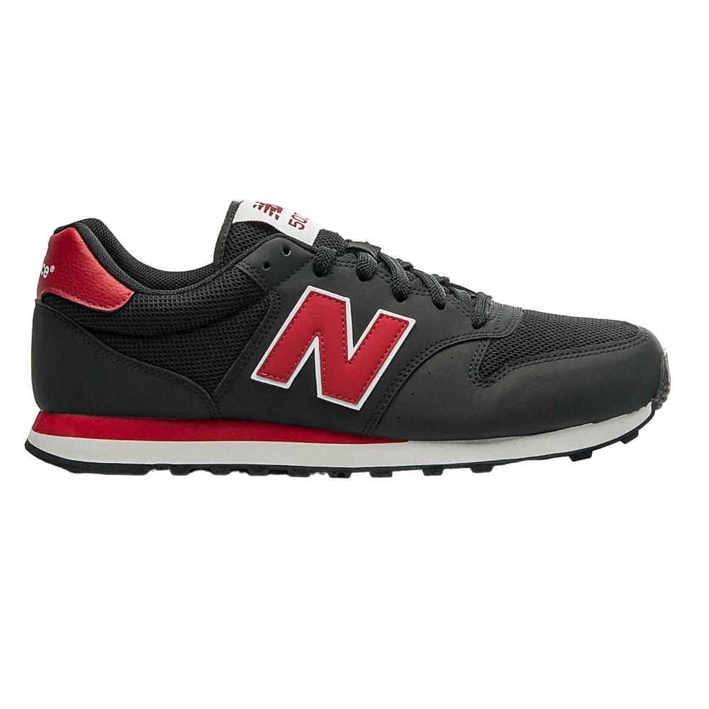 Tenis New Balance 500v2 Preto/vermelho Escuro 040