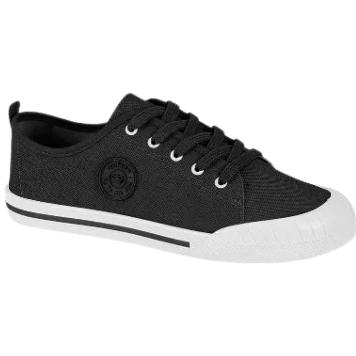 Tênis Casual Clássico Feminino Cadarço Moleca 5758.102.23763 - Preto - 35