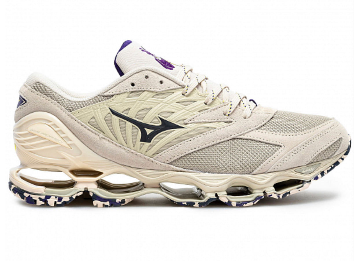 Tênis Mizuno Wave Prophecy Ls Bege E Vinho