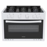Fogao De Embutir 5 Bocas Venax Picasso Line Branco Gas Glp