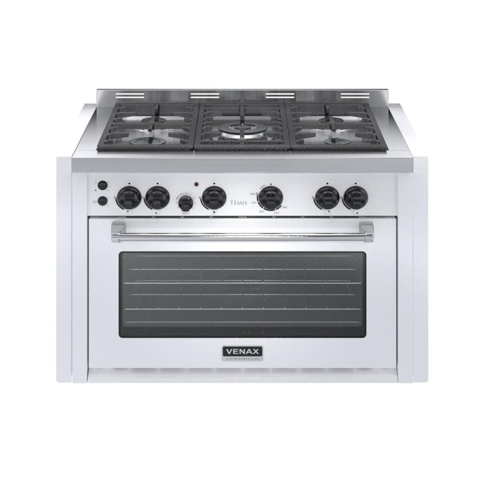 Fogão 5 Bocas de Embutir Venax Temis Branco - 220v - 25993 Fogão 5 Bocas de Embutir Venax Temis Branco - 220v - 25993