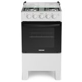 Fogão 4 Bocas a Gás Itatiaia Star New Acendimento Automático e Forno Limpa Fácil Branco Bivolt