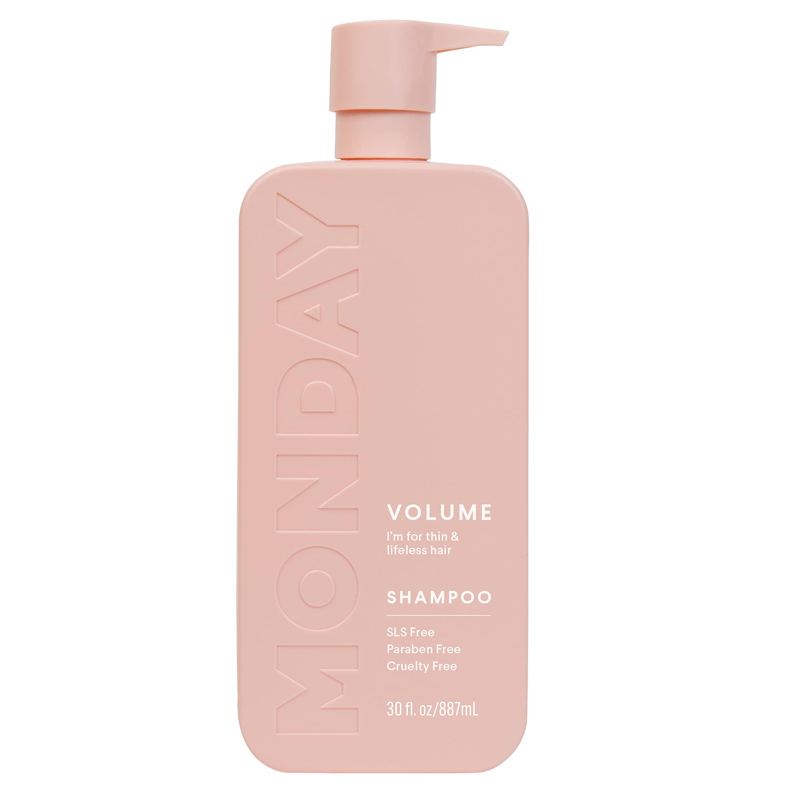 Shampoo Monday Haircare Volume 887ml Para Cabelos Finos, Finos E Oleosos