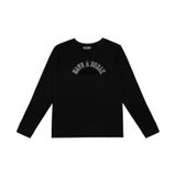 Camiseta Manga Longa Juvenil Em Meia Malha Minty Preto 18