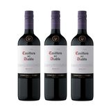 Kit Vinho Casillero Del Diablo Merlot Tinto Seco 750ml 3uni