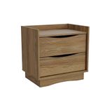 Mesa De Cabeceira 2 Gavetas Nogueira Kappesberg